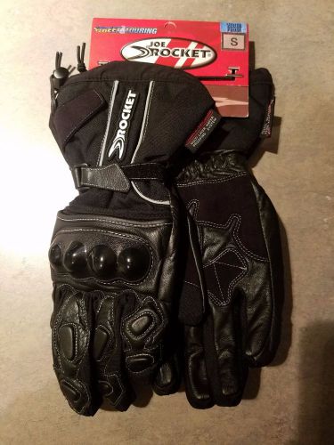 Joe rocket hard drive  black motorcycle gloves  small 100% waterproof - new