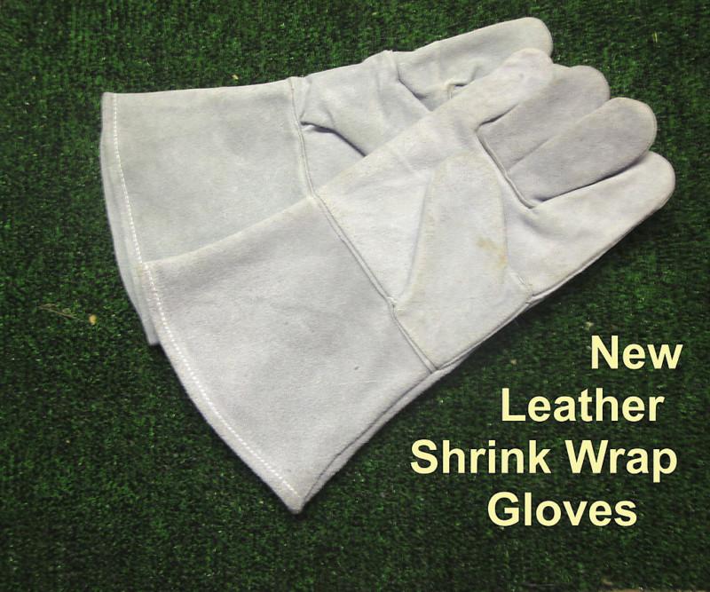 Special tool - leather shrink wrap gloves - new