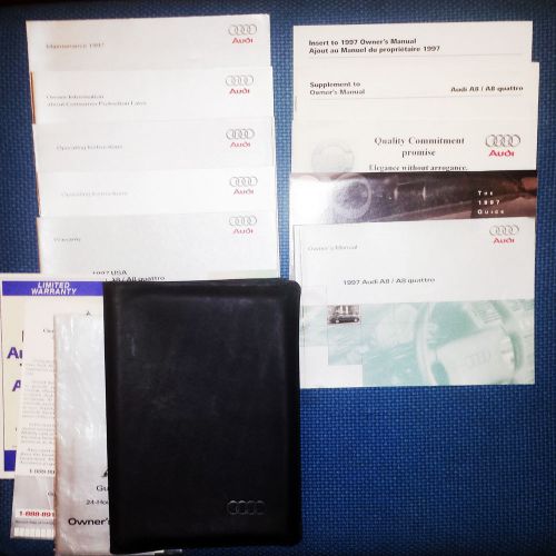 A8 audi 1997 owners manual 523976