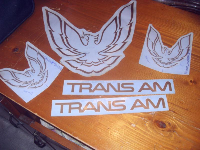 Trans am decals set 85-87 gm
