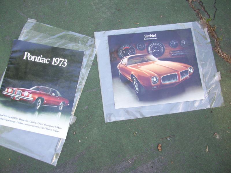 1973 trans am firebird sales brochures pontiac sd 400 455 nice gm