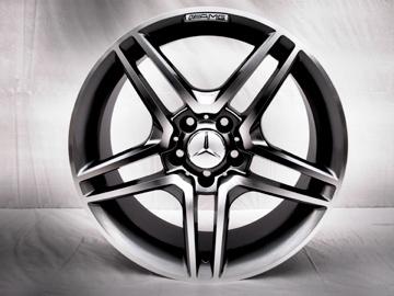 (4) 18x8.5 amg style wheel  mercedes w204 c class w212 e class 45mm
