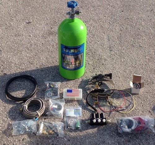 Dei ny-trex triple-threat wet nitrous oxide system wet 110025 w/ green bottle