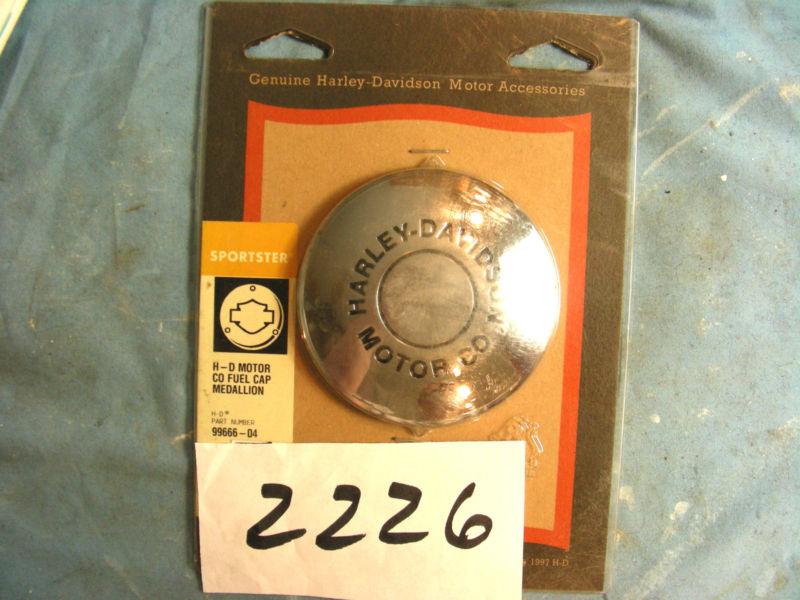 Buy Item 2226 Harley Sportster Fuel Cap Medallion w/ HD Motor Co on