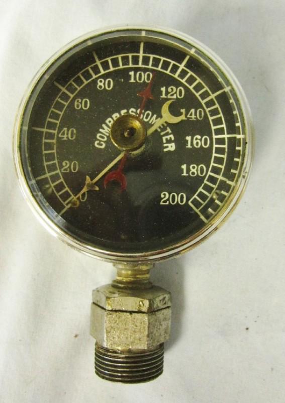 Vintage compressometer - pressure reading tool