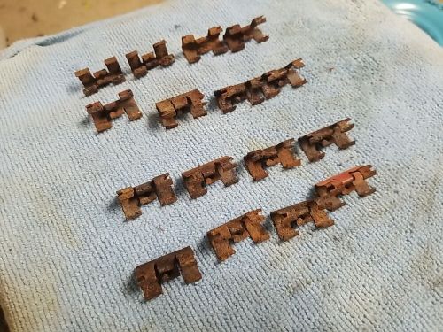 1961 dodge right left rear quarter panel fin top moulding trim clips clip 16