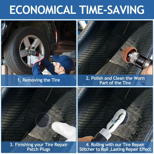 Car Truck Tire Repair Patch Tool Liner Scraper Kit Grinding Head Buffing·-, US $17.39, image 7