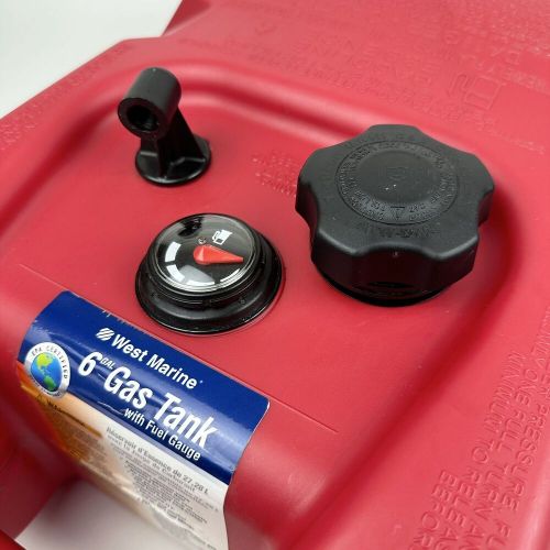 Attwood 6 Gallon West Marine 89745 Red Plastic Portable Outboard Gas Fuel Tank, US $36.00, image 7