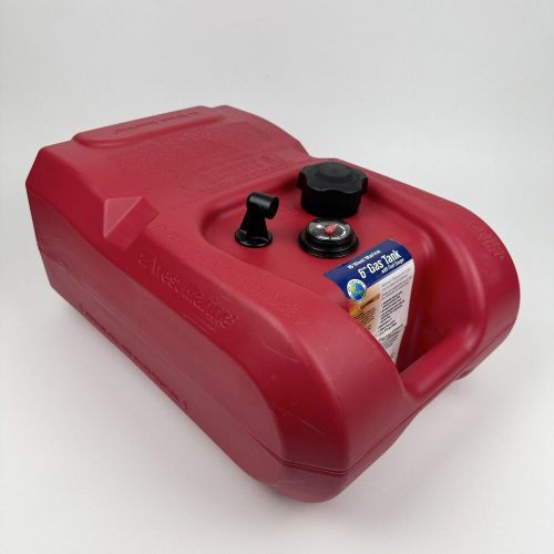 Attwood 6 Gallon West Marine 89745 Red Plastic Portable Outboard Gas Fuel Tank, US $36.00, image 9