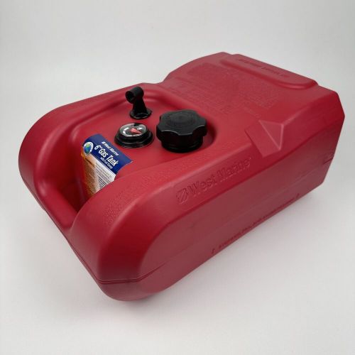 Attwood 6 Gallon West Marine 89745 Red Plastic Portable Outboard Gas Fuel Tank, US $36.00, image 10