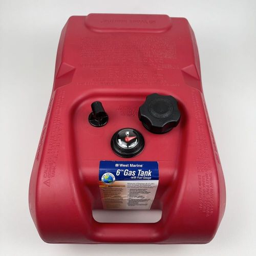 Attwood 6 Gallon West Marine 89745 Red Plastic Portable Outboard Gas Fuel Tank, US $36.00, image 12