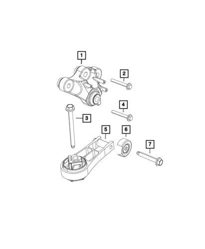 Genuine mopar engine isolator 68237968ad