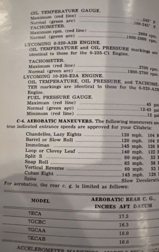 Bellanca Citabria Operating Operators Owners Manual, US $44.00, image 4