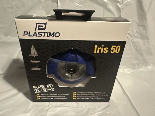 Plastimo iris 50 bearing &amp; orientation compass - blue marine/hiking/scout