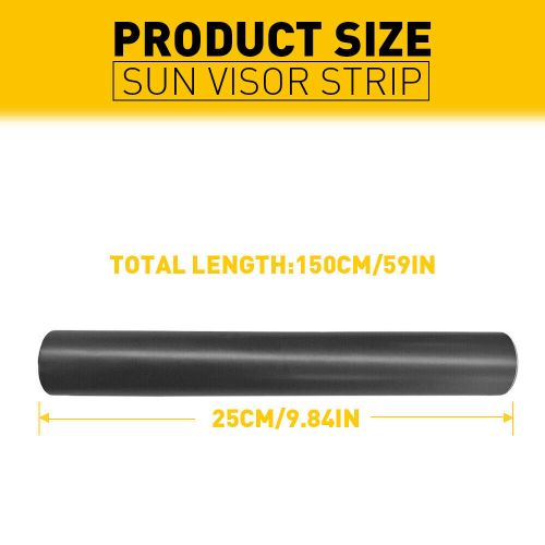 Sun Strip Visor Windshield Banner Vinyl Long Lasting Blank Decal matte black, US $10.99, image 11