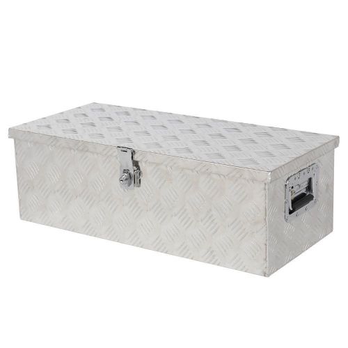 30&#034; aluminum under body toolbox 5 bar tread silver