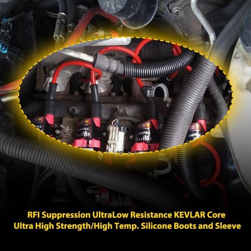 8X 758EE Spark Plug Wire Set Fit 2014-2018 Chevy Silverado GMC Sierra 1500 Yukon, US $32.19, image 2