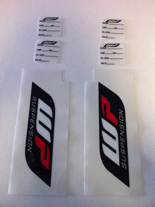 Wp suspension fork stickers graphics  fit all motocross bikes!  