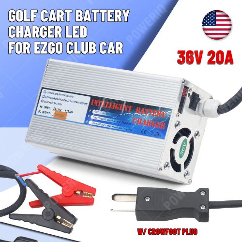 36 Volt 20 Amp Golf Cart Battery Charger LED Crowfoot Plug for EzGo Club Car, US $135.00, image 19