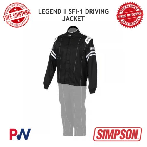 Simpson Racing Legend II SFI-1 Driving Jacket - Medium #L202272, US $136.73, image 8
