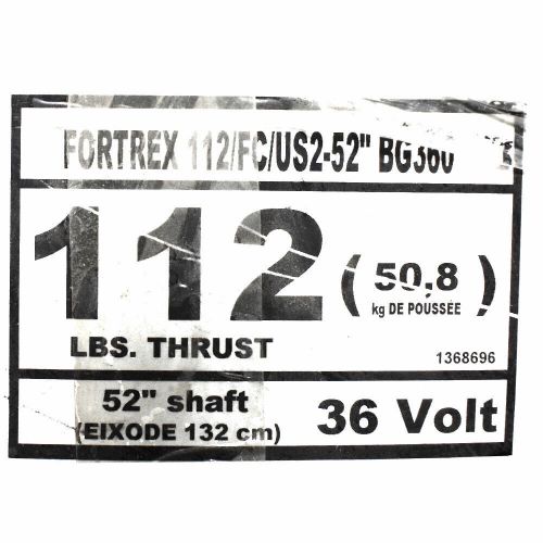 Minn Kota Boat Fortex Trolling Motor 1368696 | 112Lbs 52 Inch 36V, US $1,550.00, image 2