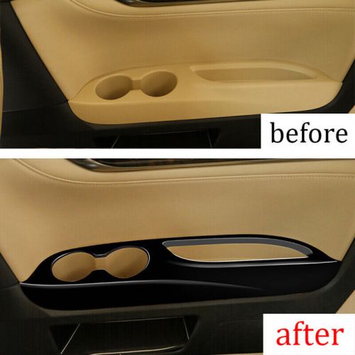 2015-2022 Glossy Black Trim For Toyota Alphard Rear Interior Door Armrest Frame, US $180.33, image 3