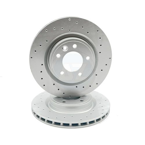FOR LAND ROVER DISCOVERY 3.0 D250 CROSS DRILLED REAR BRAKE DISCS PAIR 325mm, US $, image 5