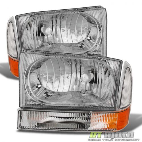Fits 99-04 F250 F350 F450 Superduty Excursion Headlights Headlamps Pair Set L+R, US $78.99, image 2