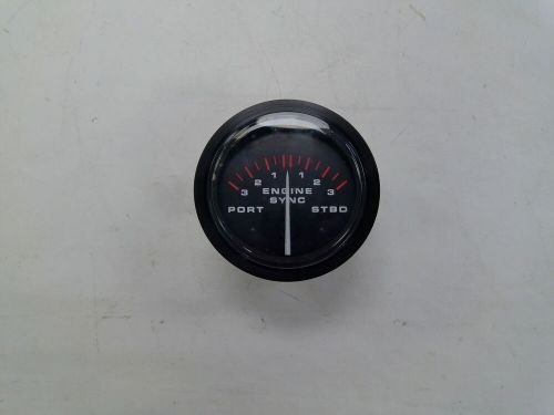 TELEFLEX ENGINE SYNCRONIZER GAUGE 3 1/4" 32733 BLACK MARINE BOAT, US $34.95, image 3