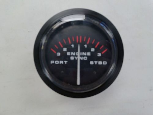 TELEFLEX ENGINE SYNCRONIZER GAUGE 3 1/4" 32733 BLACK MARINE BOAT, US $34.95, image 4