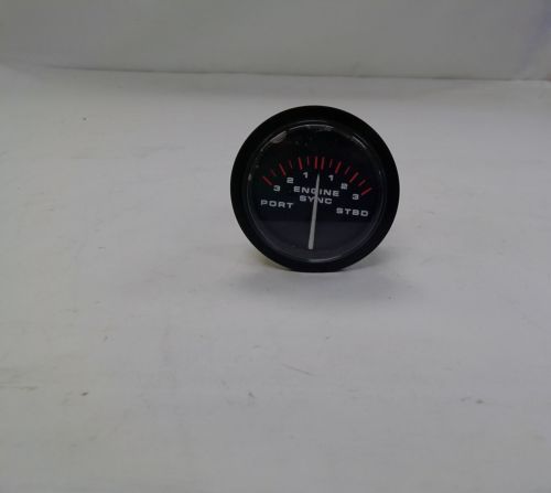 TELEFLEX ENGINE SYNCRONIZER GAUGE 3 1/4" 32733 BLACK MARINE BOAT, US $34.95, image 8