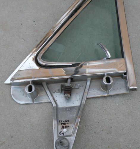 FORD THUNDERBIRD WING VENT WINDOW GLASS PASSENGER RIGHT SIDE 1961-1963 OEM 64, US $150.00, image 25