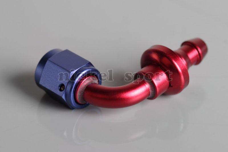 4AN Push on Hose End 90° Aluminum Fitting Adapter, US $10.73, image 2
