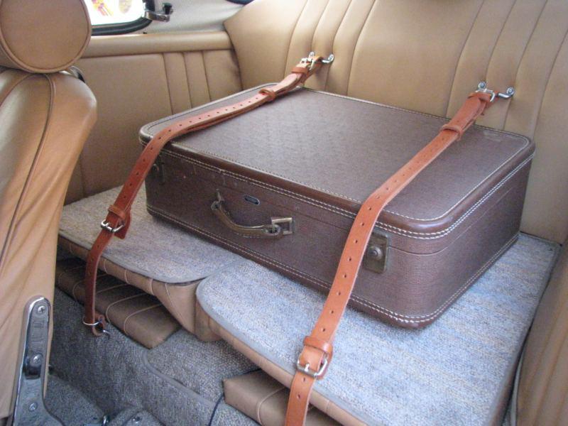 Hand Made in the USA PORSCHE 356 Brown Leather Luggage Suitcase Straps Belts, US $119.00, image 4