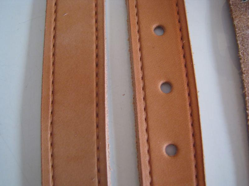 Hand Made in the USA PORSCHE 356 Brown Leather Luggage Suitcase Straps Belts, US $119.00, image 5