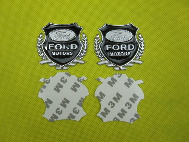 3d waterproof metal door stickers-ford models(two installed) car stickers silver