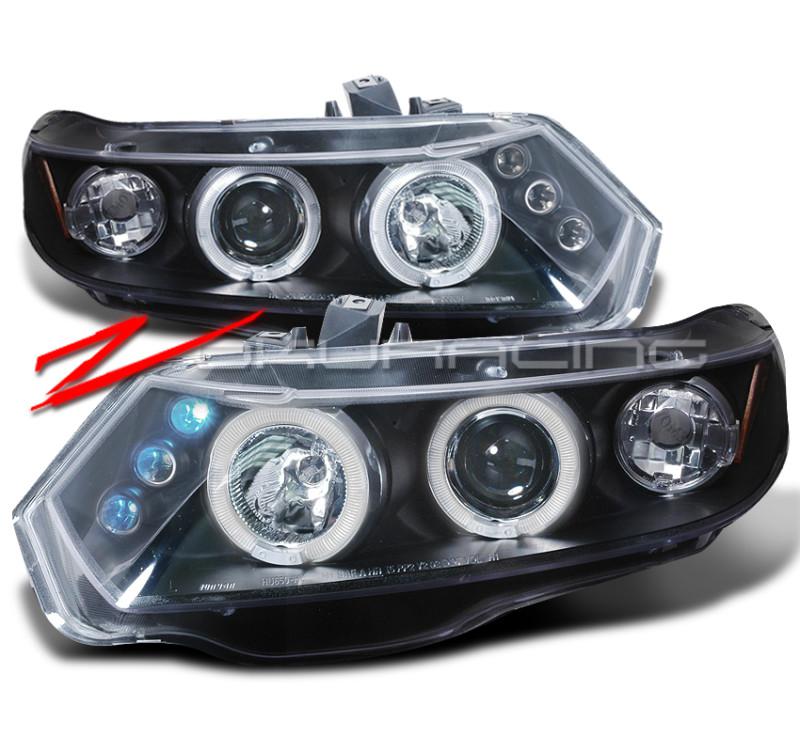 Buy JDM BLACK 20062011 HONDA CIVIC 2DR PROJECTOR HEADLIGHTS in Los