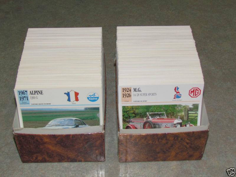 Buy Atlas Editions FRENCH Classic Cars Card Lot Set 1400 Cards All