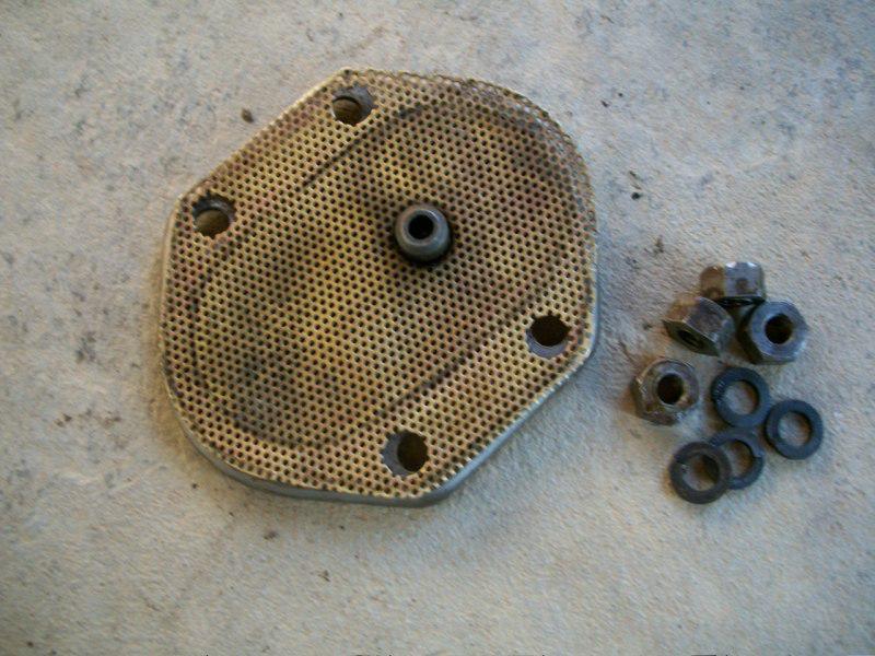 Bsa scavenge cover & filter sump plate c10 c11 1951