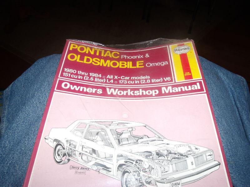 Pontiac phoenix oldsmobile omega 1980 1984 all models  haynes  repair manual nos