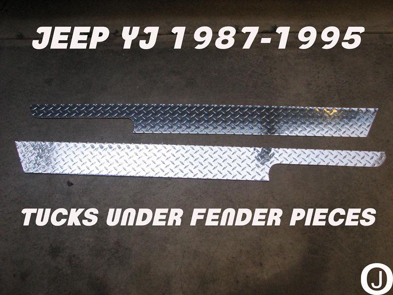 Buy JEEP YJ DIAMOND PLATE SIDE ROCKER PANEL SET OF 2. 6'' WIDE in Elmwood Park, Illinois, US