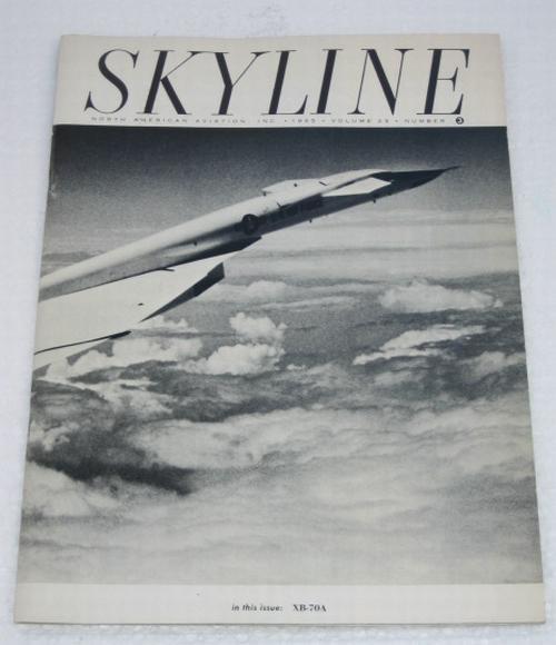1965 north american aviation "skyline" magazine xb-70a jet cover