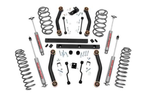 Rough country 4" suspension lift kit jeep tj wrangler 97-06 4wd 2.5l 4.0l