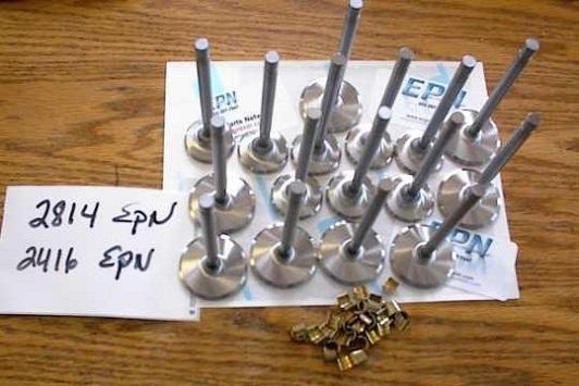 360 390 ford cj  stainless racing valves  2.09 1.65