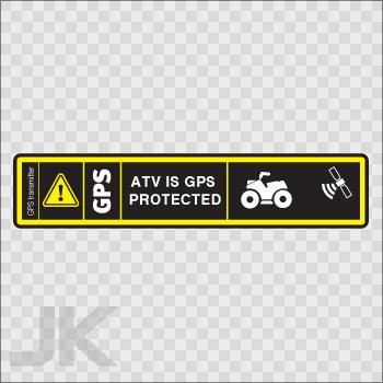 Sticker decals sign signs warning danger caution atv gps 0500 z4xaf