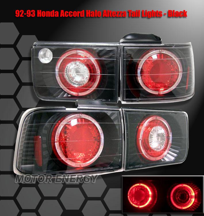 Buy 19921993 HONDA ACCORD 4DR HALO ALTEZZA TAIL LIGHTS BLK in