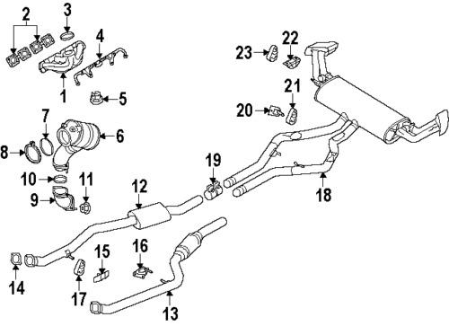 Bmw 11627509731 genuine oem factory original front pipe nut