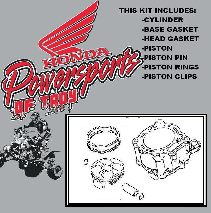 New genuine honda oem 2006-2007 crf250 crf250r cylinder and piston kit 