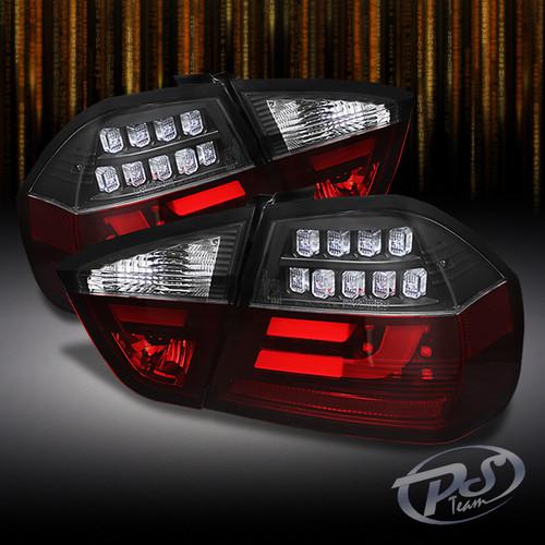 Buy 0508 BMW 3SERIES 4DR E90 SEDAN 4PCS LED STRIP BLACK TAIL BRAKE