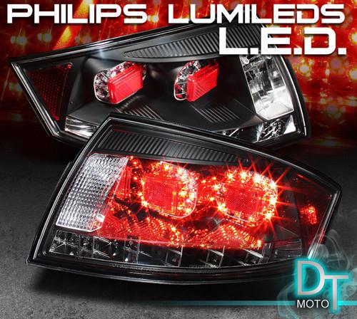 Black 99-06 audi tt philips-led perform tail brake lights lamps left+right